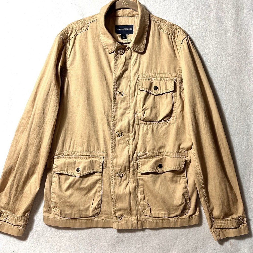 Banana Republic Jacket S Small‎ French Military Utility Army Field Safari Barn